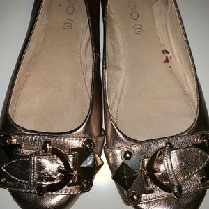 Gold Aldo Flats